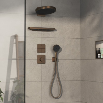 Ventil Hansgrohe ShowerSelect Comfort Q bez podomítkového tělesa kartáčovaný bronz 15587140
