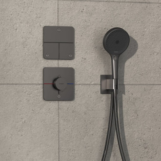 Sprchová baterie Hansgrohe ShowerSelect Comfort Q bez podomítkového tělesa kartáčovaný černý chrom 15589340