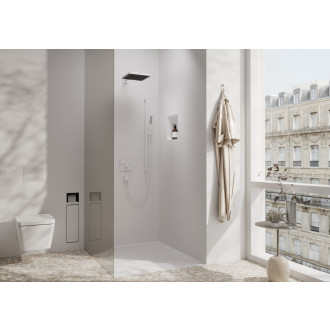 Sprchové rameno Hansgrohe na stěnu matná bílá 24337700