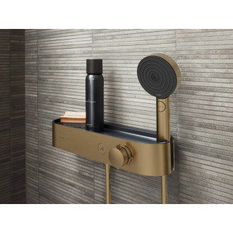 Sprchová baterie Hansgrohe ShowerTablet Select s poličkou 150 mm kartáčovaný bronz 24360140