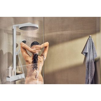 Sprchový systém Hansgrohe Rainfinity na stěnu s termostatickou baterií matná bílá 26853700