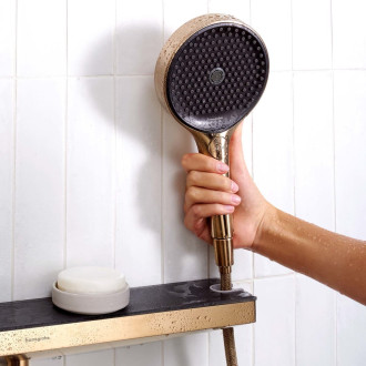 Podomítkový vývod Hansgrohe Rainfinity s poličkou kartáčovaný bronz 26858140