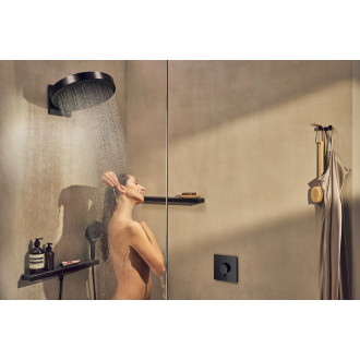 Podomítkový vývod Hansgrohe Rainfinity s poličkou matná černá 26858670