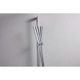 Sprchová tyč Hansgrohe Unica na stěnu s držákem sprchy a sprchovou hadicí chrom 24402000