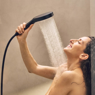 Sprchový set Hansgrohe Rainfinity na stěnu matná černá 28746670