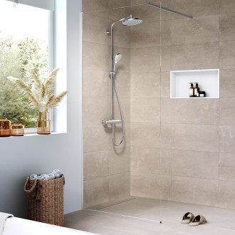 Sprchový žlab Hansgrohe RainDrain Compact 100 cm kartáčovaná nerez mat 56183000