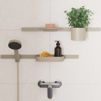 Držák sprchy Hansgrohe WallStoris Planet Edition na lištu otočný béžová 28918210