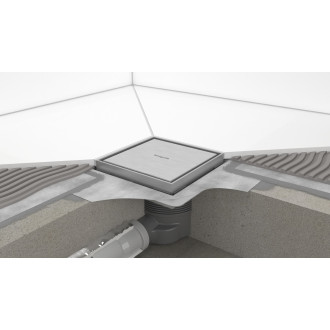 Podlahová vpust DN40 Hansgrohe RainDrain Brilliance 10 cm matná černá nerez 56250670