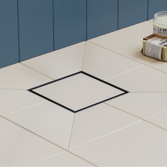 Podlahová vpust DN40 Hansgrohe RainDrain Brilliance 15 cm matná černá nerez 56251670