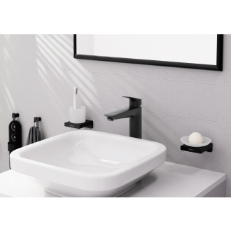 Umyvadlová baterie Hansgrohe Logis s výpustí matná černá 71090670