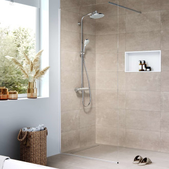 Sprchový žlab Hansgrohe RainDrain Compact 80 cm kartáčovaná nerez mat 56178800