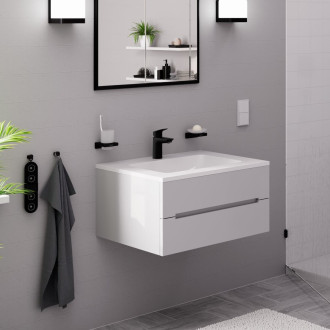 Umyvadlová baterie Hansgrohe Logis s výpustí matná černá 71102670