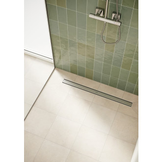Sprchový žlab Hansgrohe RainDrain Compact 80 cm kartáčovaná nerez mat 56179000