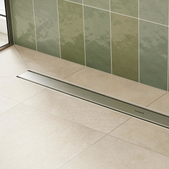 Sprchový žlab Hansgrohe RainDrain Compact 90 cm kartáčovaná nerez mat 56180800