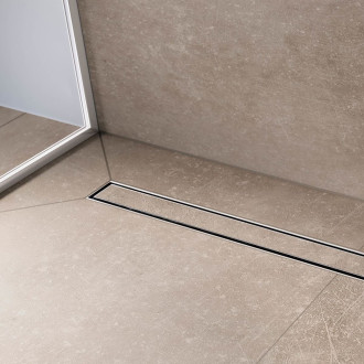 Sprchový žlab Hansgrohe RainDrain Compact 90 cm kartáčovaná nerez mat 56181000