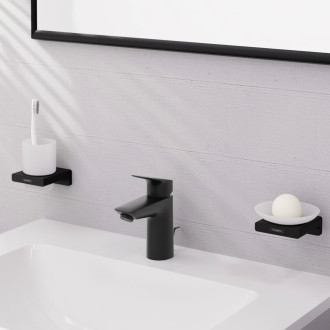 Umyvadlová baterie Hansgrohe Logis s výpustí matná černá 71171670