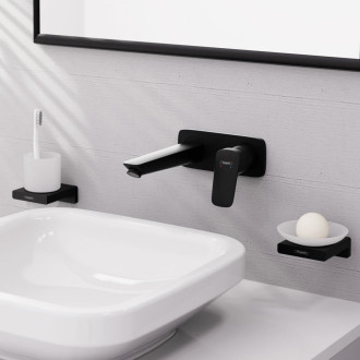 Umyvadlová baterie Hansgrohe Logis bez podomítkového tělesa 100 mm matná černá 71220670