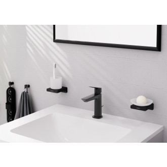 Umyvadlová baterie Hansgrohe Logis s výpustí matná černá 71251670