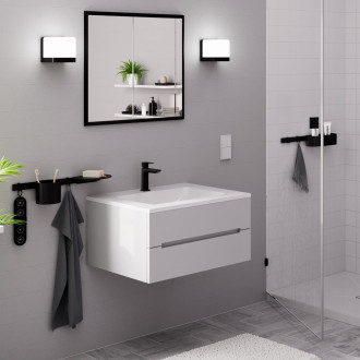 Umyvadlová baterie Hansgrohe Logis s clic-clacem matná černá 71252670
