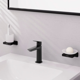 Umyvadlová baterie Hansgrohe Logis bez výpusti matná černá 71255670