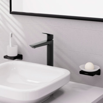Umyvadlová baterie Hansgrohe Logis bez výpusti matná černá 71258670
