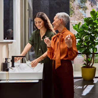 Umyvadlová baterie Hansgrohe Tecturis E s výpustí matná černá 73023670