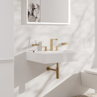 Umyvadlová baterie Hansgrohe Tecturis E s clic-clacem kartáčovaný bronz 73030140