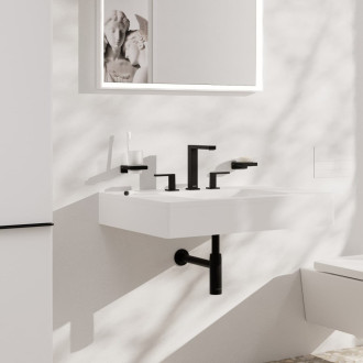 Umyvadlová baterie Hansgrohe Tecturis E s clic-clacem matná černá 73030670