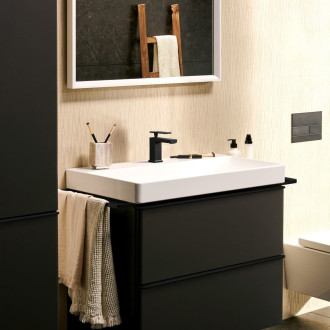 Umyvadlová baterie Hansgrohe Tecturis E s výpustí matná černá 73002670