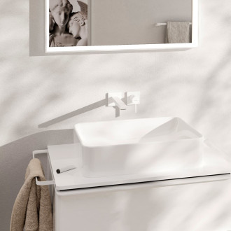 Umyvadlová baterie Hansgrohe Tecturis E bez podomítkového tělesa matná bílá 73051700
