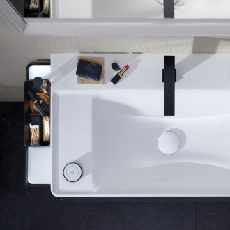 Umyvadlová baterie Hansgrohe Tecturis E s výpustí matná černá 73053670