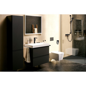 Umyvadlová baterie Hansgrohe Tecturis E s výpustí matná černá 73060670