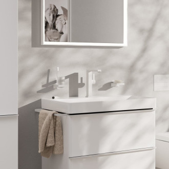 Umyvadlová baterie Hansgrohe Tecturis E s výpustí matná bílá 73060700