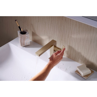 Umyvadlová baterie Hansgrohe Tecturis E s clic-clacem kartáčovaný bronz 73020140