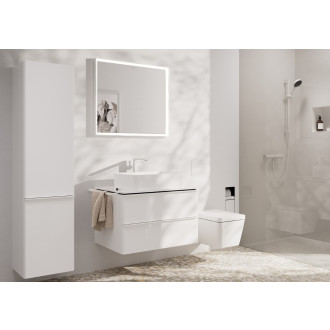 Vysoká umyvadlová baterie Hansgrohe Tecturis E bez výpusti matná bílá 73072700