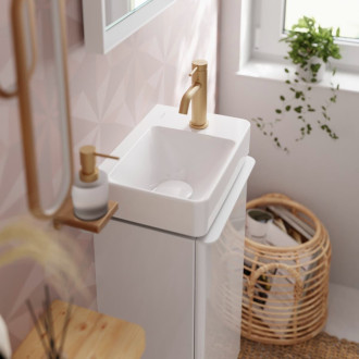 Umyvadlová baterie Hansgrohe Tecturis S bez výpusti kartáčovaný bronz 73301140