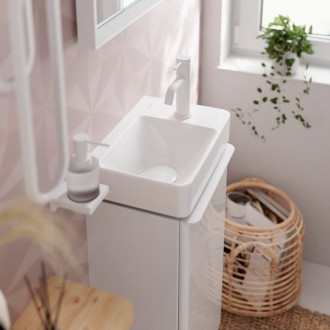 Umyvadlová baterie Hansgrohe Tecturis S s výpustí matná bílá 73302700