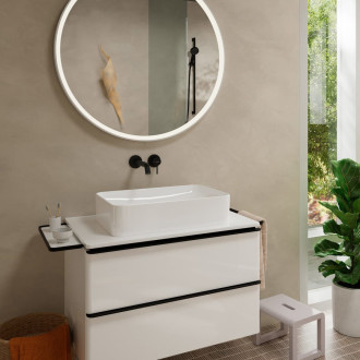 Umyvadlová baterie Hansgrohe Tecturis S bez podomítkového tělesa matná černá 73350670
