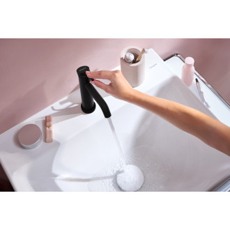 Umyvadlová baterie Hansgrohe Tecturis S s výpustí matná černá 73314670