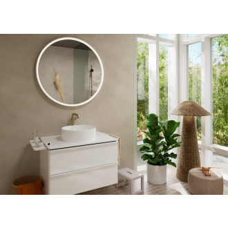 Vysoká umyvadlová baterie Hansgrohe Tecturis S s clic-clacem kartáčovaný bronz 73370140