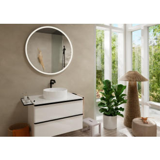 Vysoká umyvadlová baterie Hansgrohe Tecturis S s clic-clacem matná černá 73370670