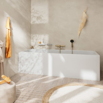 Vanová baterie Hansgrohe Tecturis S bez sprchového setu 150 mm kartáčovaný bronz 73422140
