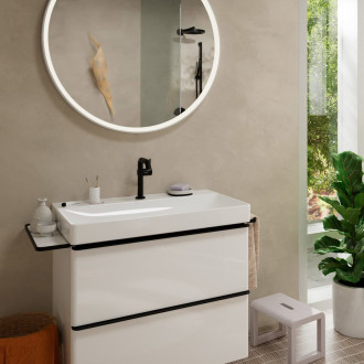 Umyvadlová baterie Hansgrohe Tecturis S bez výpusti matná černá 73341670