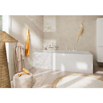Vanová baterie Hansgrohe Tecturis S bez podomítkového tělesa matná bílá 73447700