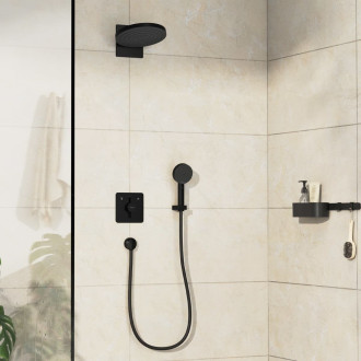 Vanová baterie Hansgrohe DuoTurn Q bez podomítkového tělesa matná černá 75414670
