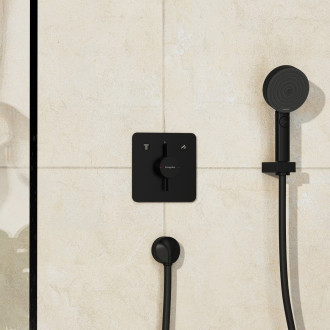 Vanová baterie Hansgrohe DuoTurn Q bez podomítkového tělesa matná černá 75414670