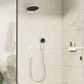 Vanová baterie Hansgrohe DuoTurn S bez podomítkového tělesa matná bílá 75418700