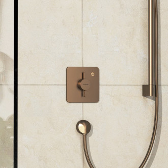 Sprchová baterie Hansgrohe DuoTurn Q bez podomítkového tělesa kartáčovaný bronz 75614140