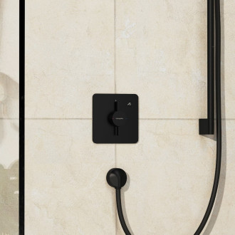 Sprchová baterie Hansgrohe DuoTurn Q bez podomítkového tělesa matná černá 75614670