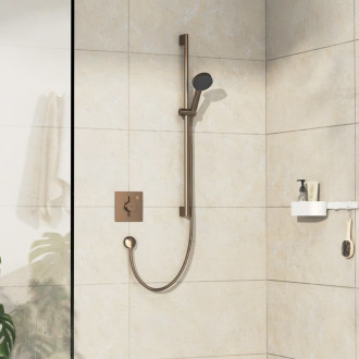 Sprchová baterie Hansgrohe DuoTurn E bez podomítkového tělesa kartáčovaný bronz 75617140